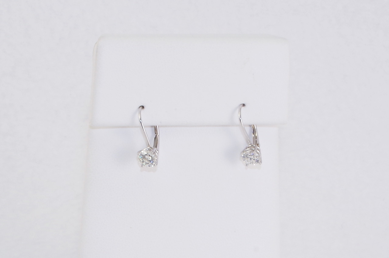 1.04ct 14k White Gold Diamond Earrings Thumbnail