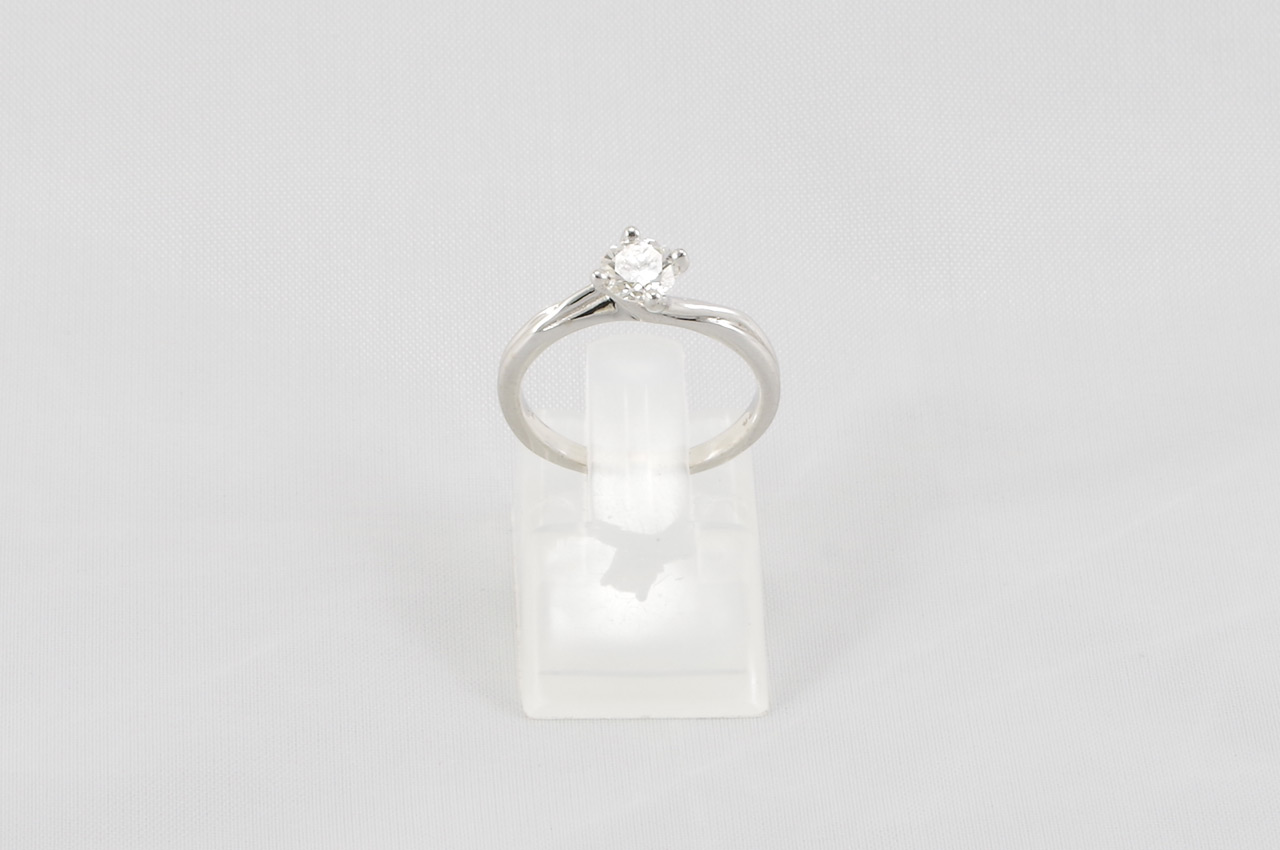 Diamond Twist Engagement Ring 