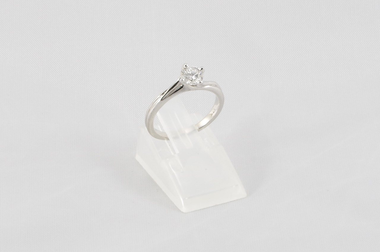 Diamond Twist Engagement Ring 