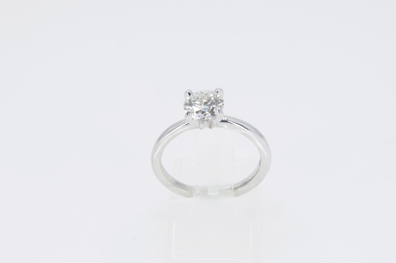 14k White Gold Lab Grown Diamond Engagement Ring Thumbnail